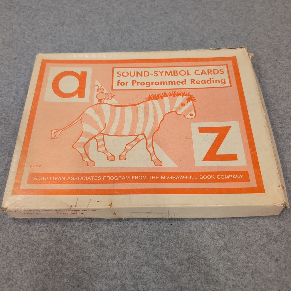 Vintage 1968 Sound-Symbol Cards‎ Sullivan Associates Program McGraw-Hill Reading